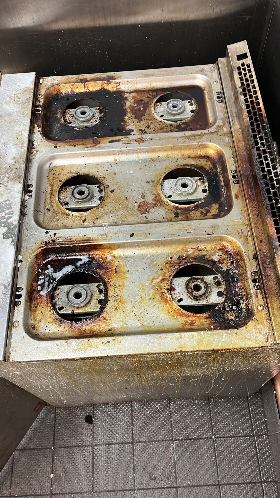 Commercial Kitchen - real transformation by 2 of a Kind Cleaning