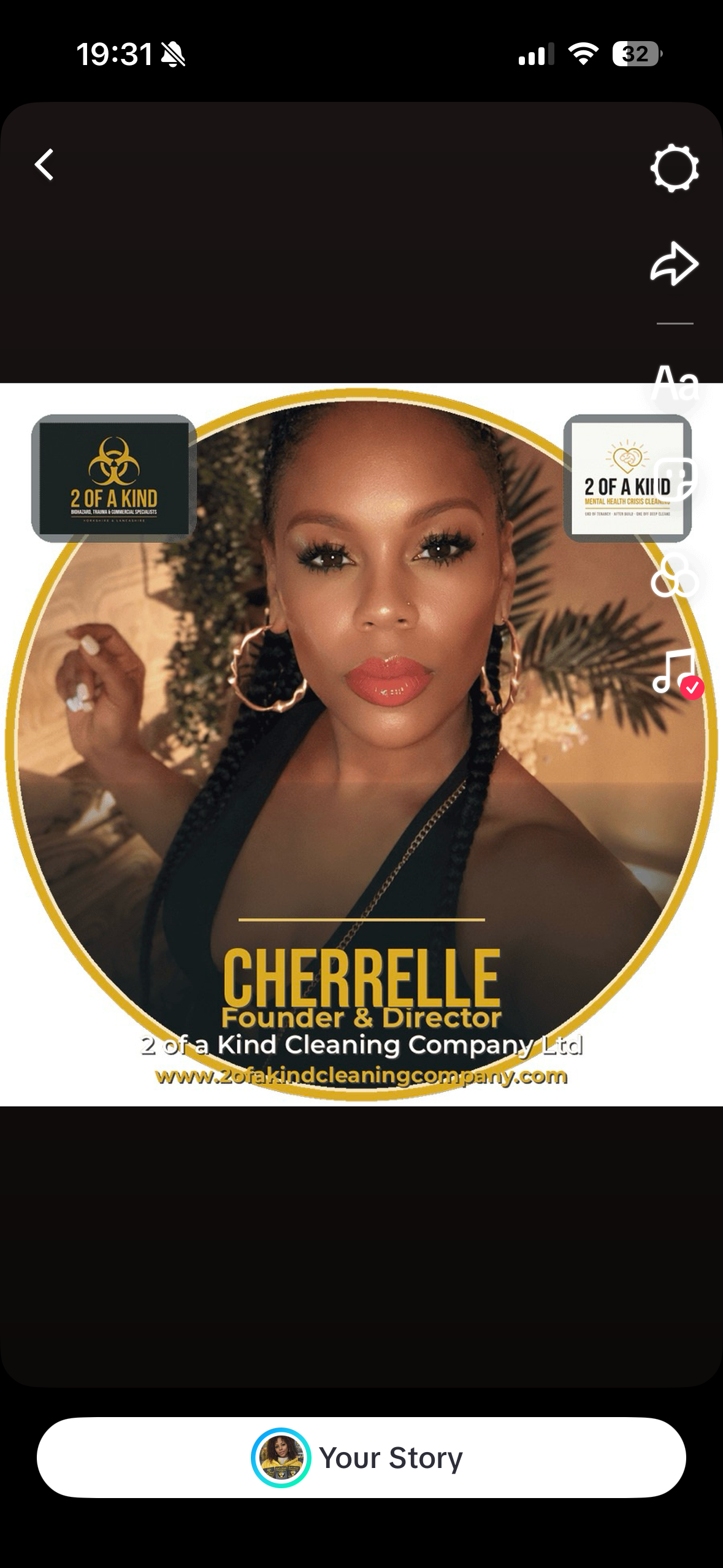 Cherrelle — Founder of 2 of a Kind Cleaning Company