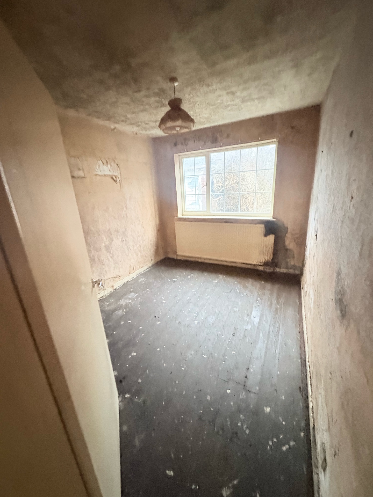 Property clearance — stripped bedroom ready for deep clean