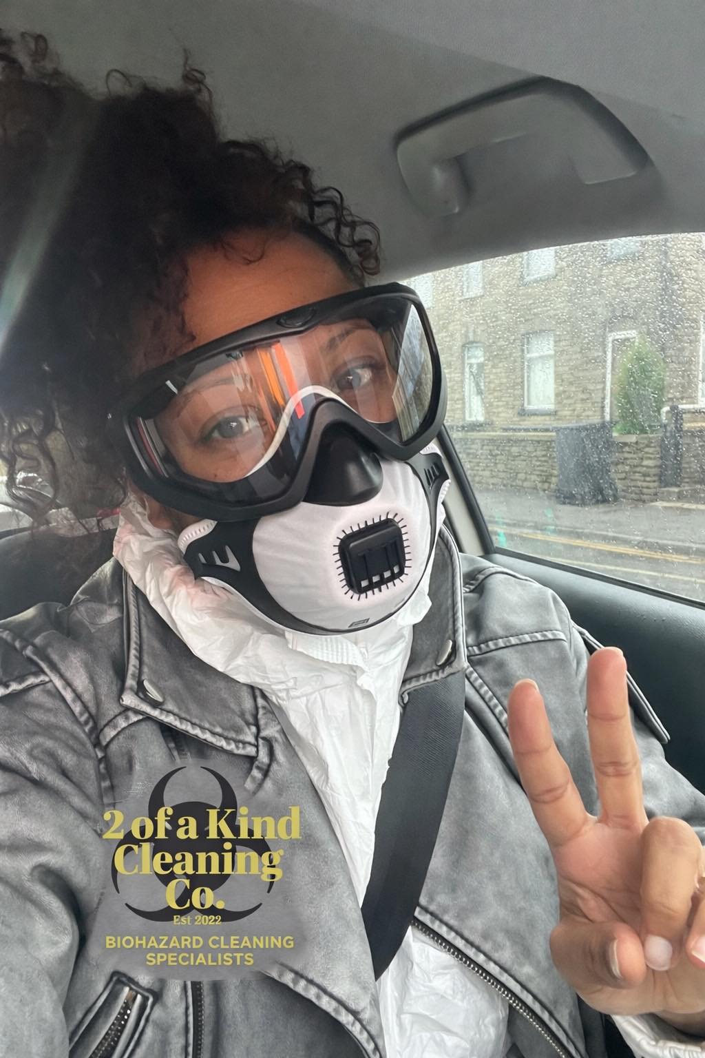 Cherrelle in PPE — Founder of 2 of a Kind Cleaning Academy
