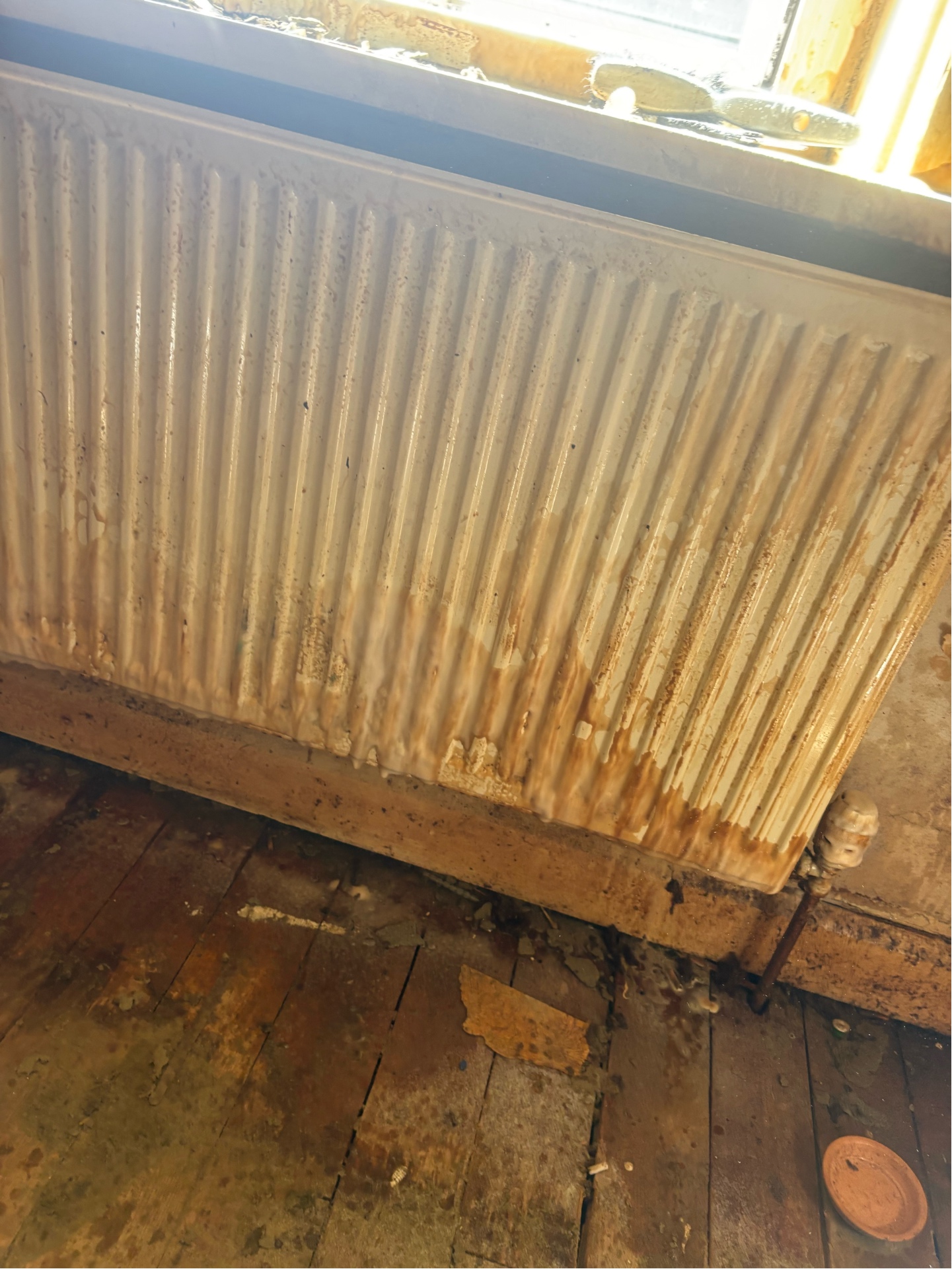 Nicotine-corroded radiator — specialist degreasing required